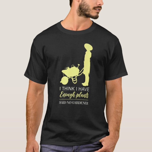 Camiseta Jardinagem 4\Camisa de Jardineiro Eu Acho Que Plan (Frente)
