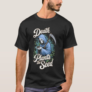 Camiseta Jardinagem 4\Ceifador Morte Plantas Semente Jardim