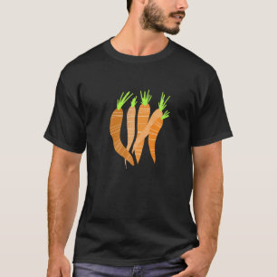 Camiseta Jardinagem 4\Cenouras Jardim de Legumes Delicios