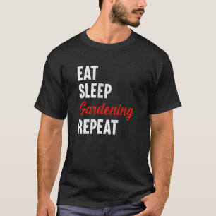 Camiseta Jardinagem 4\Coma Durma Jardinagem Repita Florista