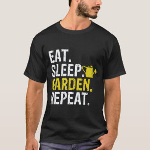Camiseta Jardinagem 4\Coma Durma Jardine Repita Jardinagem