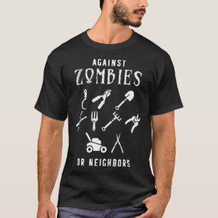 Camiseta Jardinagem 4\Contra Zumbis Ou Jardim dos Vizinhos
