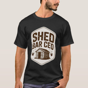 Camiseta Jardinagem 4\Dono de Bar de Galpão Engraçado Jardi