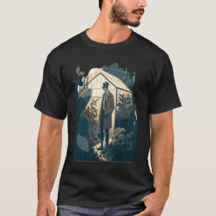 Camiseta Jardinagem 4\Estufa Jardim de Alocação Vintage Gr