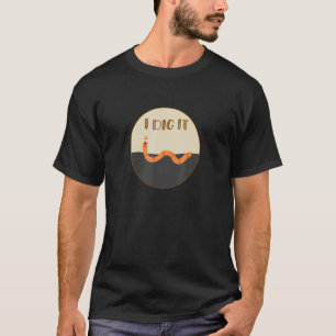 Camiseta Jardinagem 4\Eu Adoro Minhoca Fofa Composto Jardi