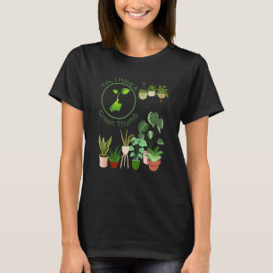 Camiseta Jardinagem 4\Eu Tenho Um Polegar Verde Vasos Pendu