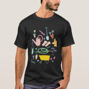 Camiseta Jardinagem 4\Ferramenta de jardim ilustração infan
