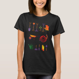 Camiseta Jardinagem 4\Ferramentas de Jardim Jardineiro Jard