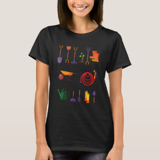 Camiseta Jardinagem 4\Ferramentas de Jardim Jardineiro Jard