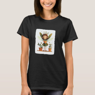 Camiseta Jardinagem 4\Florescendo com a Fada Mágica Jardine