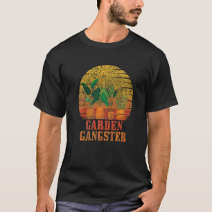 Camiseta Jardinagem 4\Gangster de Jardim Planta Retro Ja