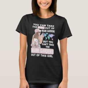 Camiseta Jardinagem 4\Garota Legal da Cidade de Miami Garde