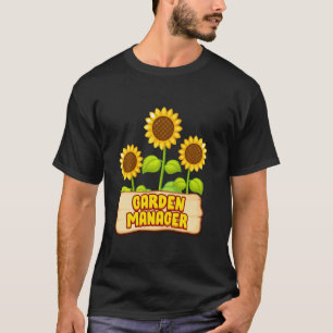Camiseta Jardinagem 4\Gerente do Jardim Chef de Jardim Gira