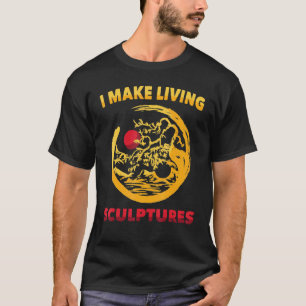Camiseta Jardinagem 4\Jardim Eu Crio Esculturas Vivas Paz