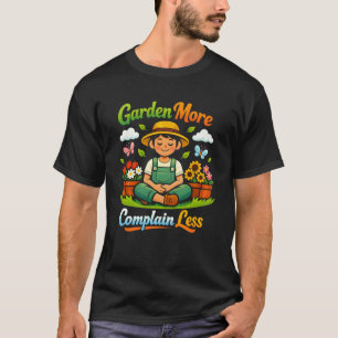 Camiseta Jardinagem 4\Jardim Reclame Menos Kawaii Garde