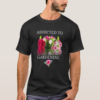 Camiseta Jardinagem 4\Jardinagem Amor Flores Crescendo Jard