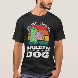 Camiseta Jardinagem 4\Jardinagem Cão Jardineiro Jardim Plan