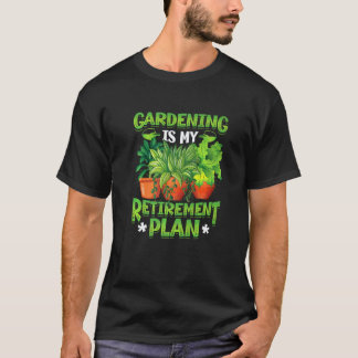 Camiseta Jardinagem 4\Jardinagem É Meu Plano de Aposentador