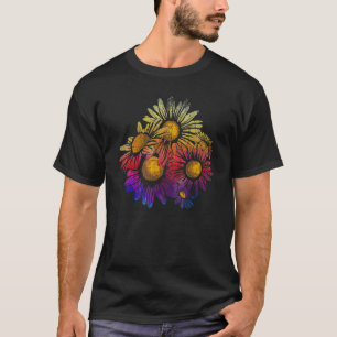 Camiseta Jardinagem 4\Margaridas Coloridas Jardim Botânico