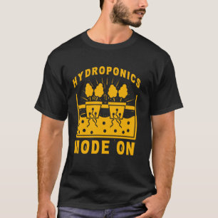 Camiseta Jardinagem 4\Modo Hidropônico Ativado Amante da Ja