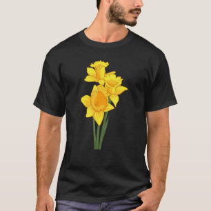 Camiseta Jardinagem 4\Narcisos Flores Estilo Floral Primave
