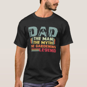 Camiseta Jardinagem 4\Pai Jardineiro O Homem O Mito Jardina
