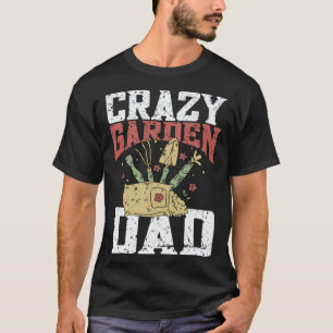 Camiseta Jardinagem 4\Pai Louco do Jardim Jardineiro Jardin