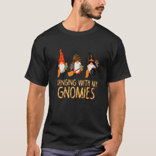 Camiseta Jardinagem 4\Pendurado Com Meus Gnomos Anões de Ja