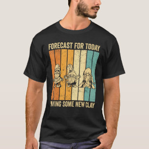 Camiseta Jardinagem 4\Previsão do Gnomo Engraçado da Jardin