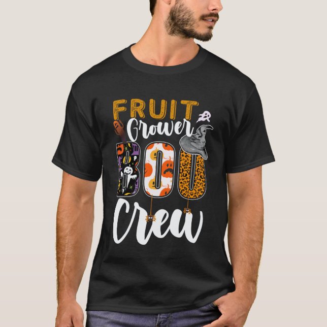 Camiseta Jardinagem 4\Produtor de Frutas Equipe Boo Hallowe (Frente)