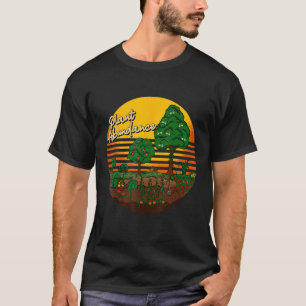 Camiseta Jardinagem Abundante Permacultura Floresta Comestí