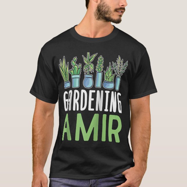 Camiseta Jardinagem Amir Plant Gardener Nome Raglan B (Frente)