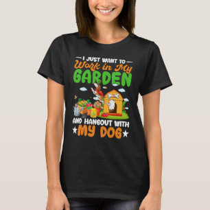 Camiseta Jardinagem Cão Jardineiro Jardim Animal de Estim