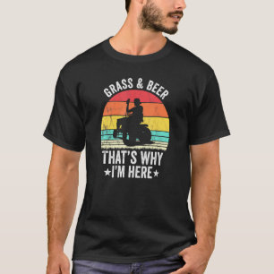 Camiseta Jardinagem Cortar Grama Cerveja