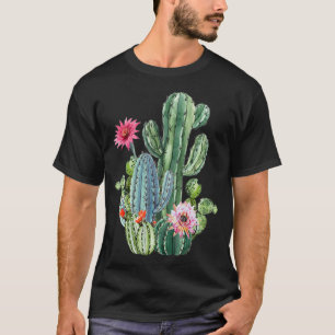 Camiseta Jardinagem da Fábrica de Mens Botânicos Cactus Gif