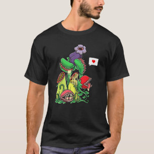 Camiseta Jardinagem da Flytrapping Venus, Planta Carnívora