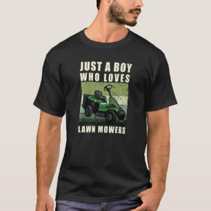 Camiseta Jardinagem De Campo Apenas Um Menino Que Ama As Ca