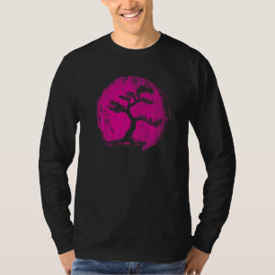 Camiseta Jardinagem de Cultura Japonesa Bonsai Tree Zen Bud