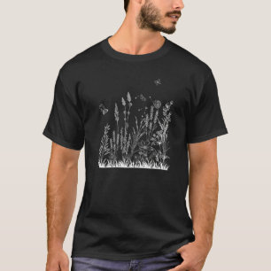 Camiseta Jardinagem de Flores Selvagens
