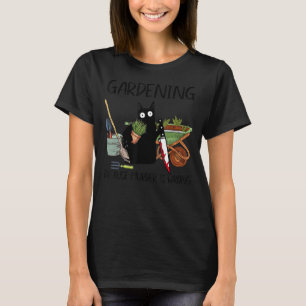 Camiseta Jardinagem de Gato Negro Porque O Assassinato Está
