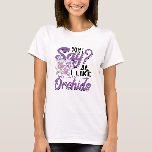 Camiseta Jardinagem de Orquídeas (Frente)