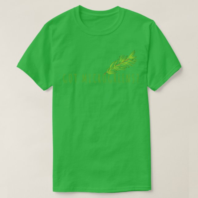 Camiseta Jardinagem de Plantas Microgreens (Frente do Design)