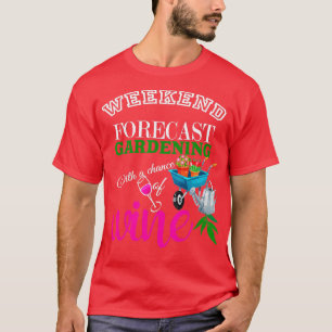 Camiseta Jardinagem de Previsão de Fim de Semana com Oportu
