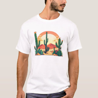 Camiseta Jardinagem de Suculentes Botânicos das Plantas