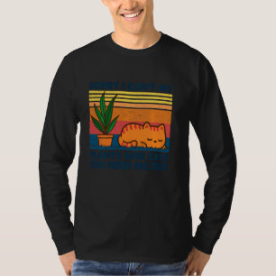 Camiseta Jardinagem Desculpe Não Posso As Plantas E Os Gato