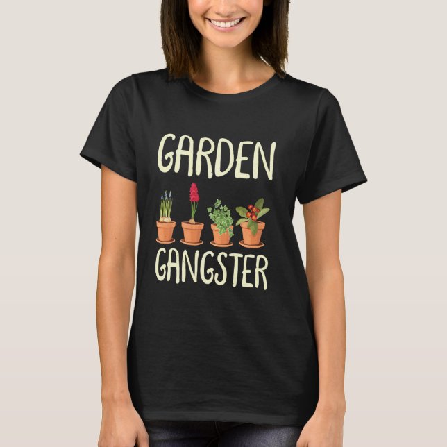 Camiseta Jardinagem É A Minha Terapêutica De Plantas Potes  (Frente)