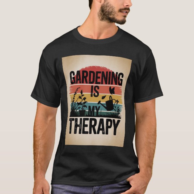 Camiseta Jardinagem É Minha Terapia (Frente)