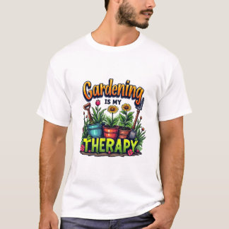 Camiseta Jardinagem é minha terapia
