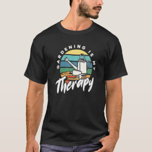 Camiseta Jardinagem É Minha Terapia Jardim Jardineiro Pais