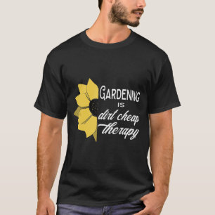 Camiseta Jardinagem é terapia barata, hortelã